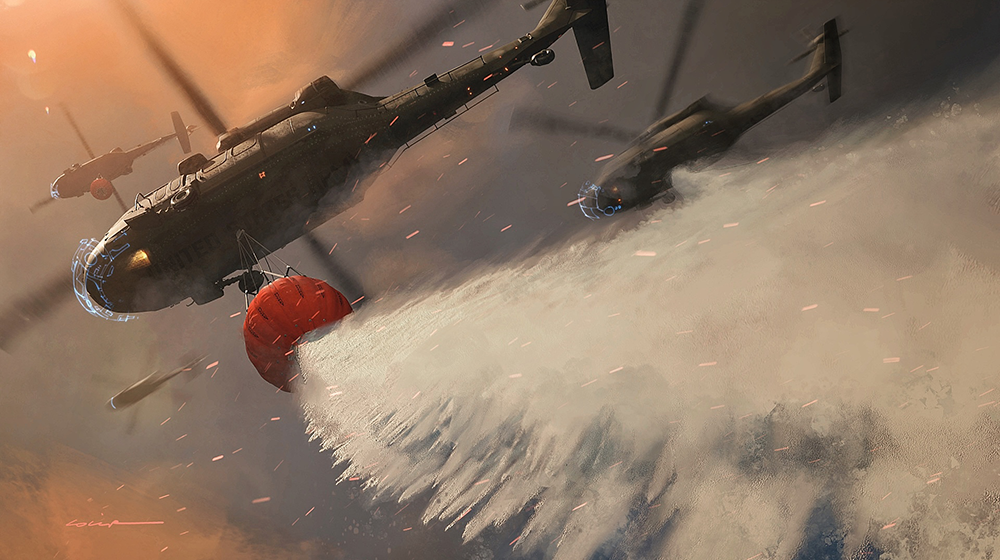 ALIAS: Uncrewed helicopters using ALIAS-developed autonomy drop thousands of gallons of water to help extinguish wildfire. ALIAS: Uncrewed helicopters using ALIAS-developed autonomy drop thousands of gallons of water to help extinguish wildfire.